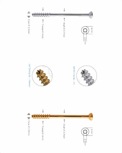 Cannulated Cancellous Screw Ø 4.0mm - Short Thread