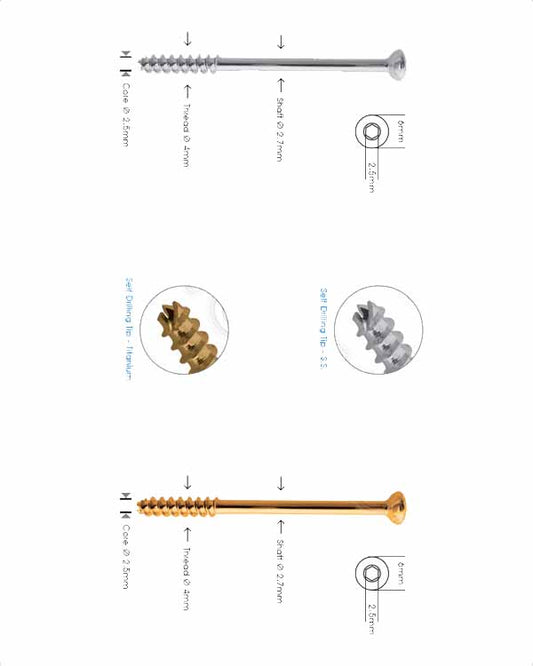 Cannulated Cancellous Screw Ø 4.0mm - Short Thread