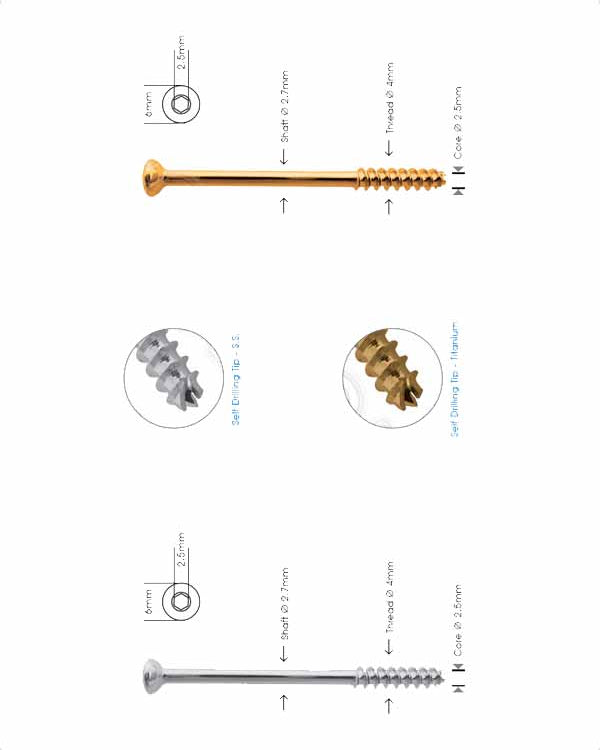 Cannulated Cancellous Screw Ø 4.0mm - Short Thread