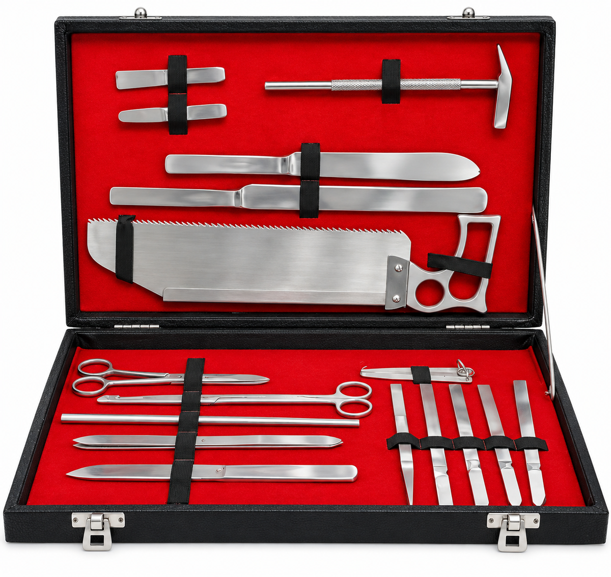 Post Mortem Instrument Set / Autopsy / Dissection Kit Anatomy 19Pcs
