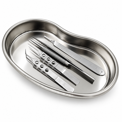 FUE Hair Transplant Forceps Set with Tray
