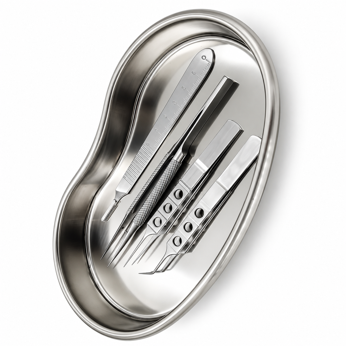 FUE Hair Transplant Forceps Set with Tray