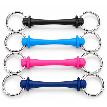 Flexible Rubber Loose Ring Snaffle Bit