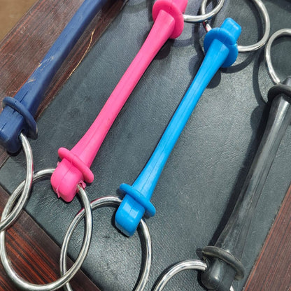 Flexible Rubber Loose Ring Snaffle Bit