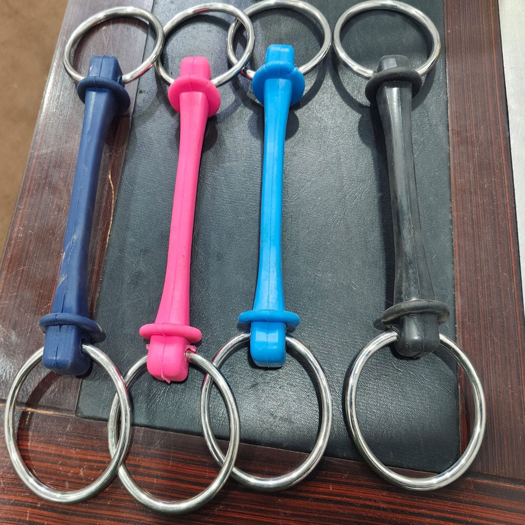 Flexible Rubber Loose Ring Snaffle Bit