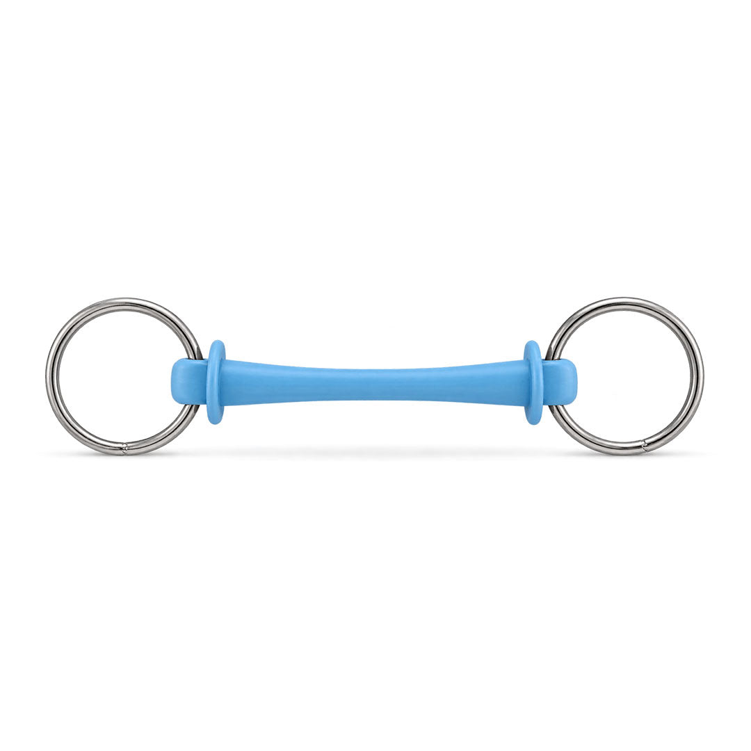 Flexible Rubber Loose Ring Snaffle Bit
