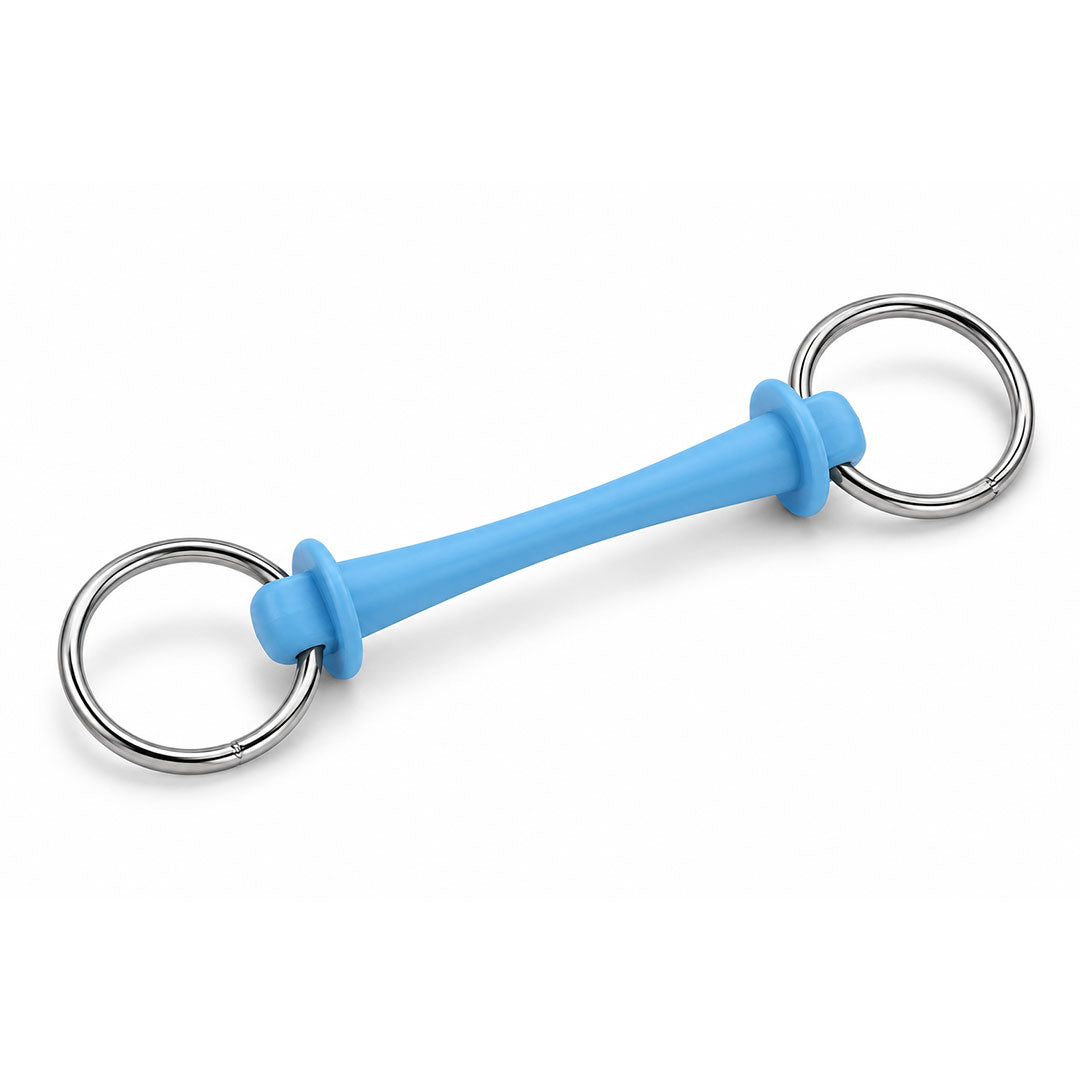 Flexible Rubber Loose Ring Snaffle Bit