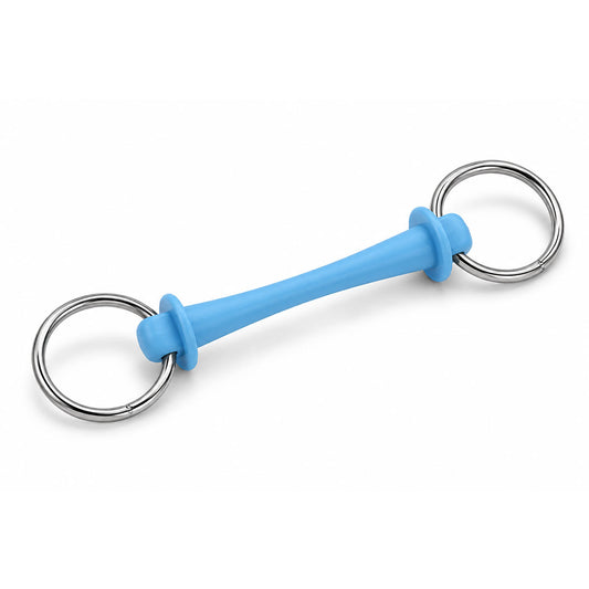 Flexible Rubber Loose Ring Snaffle Bit