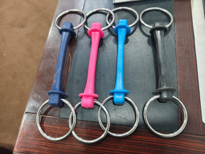 Flexible Rubber Loose Ring Snaffle Bit