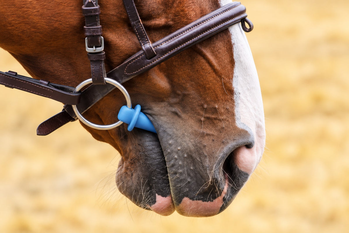 Flexible Rubber Loose Ring Snaffle Bit