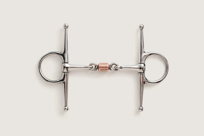 Full Cheek Snaffle Bit with Copper Roller