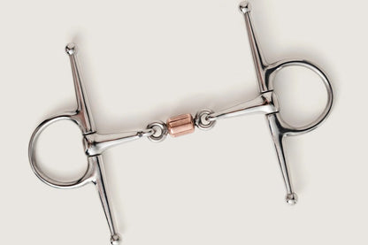 Full Cheek Snaffle Bit with Copper Roller