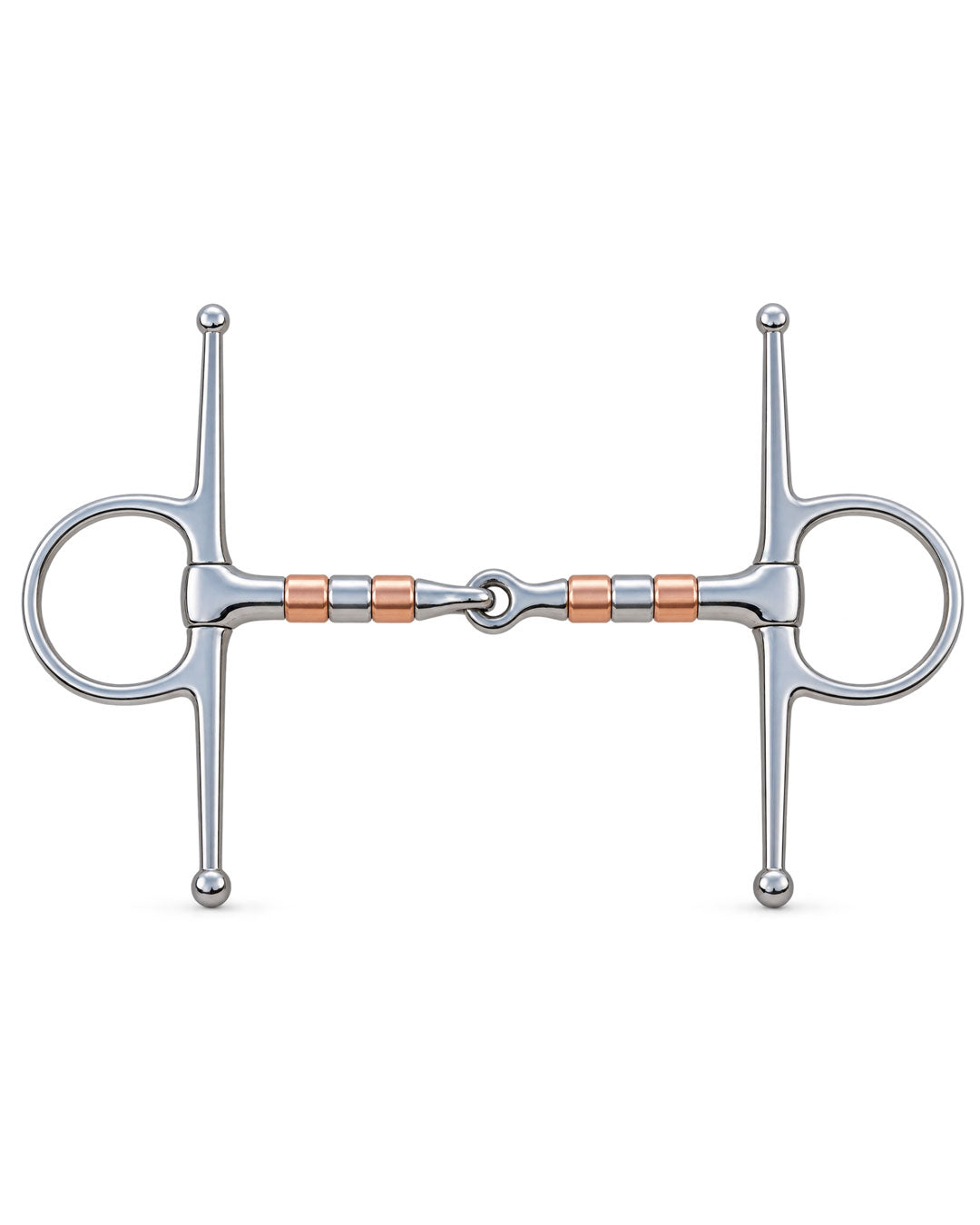 Full Cheek Snaffle Bit with Copper Rollers