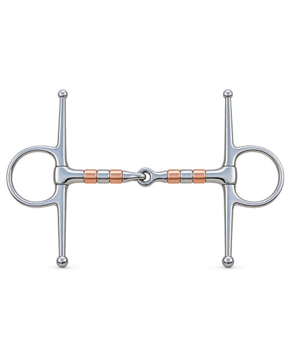 Full Cheek Snaffle Bit with Copper Rollers