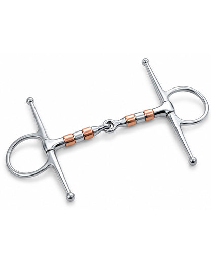 Full Cheek Snaffle Bit with Copper Rollers