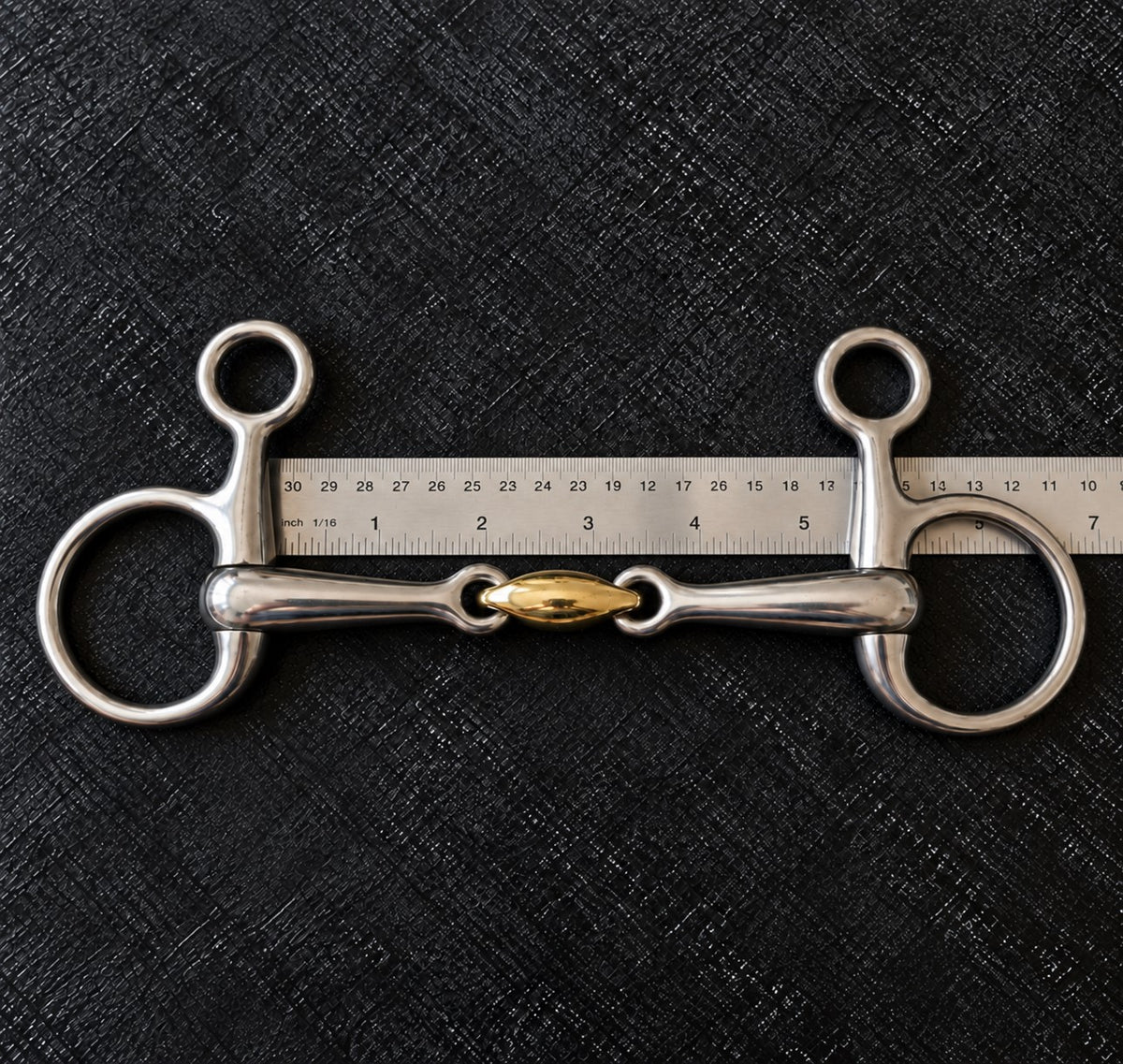 Gold Jointed Short Shank Horse Bit for Western Riding