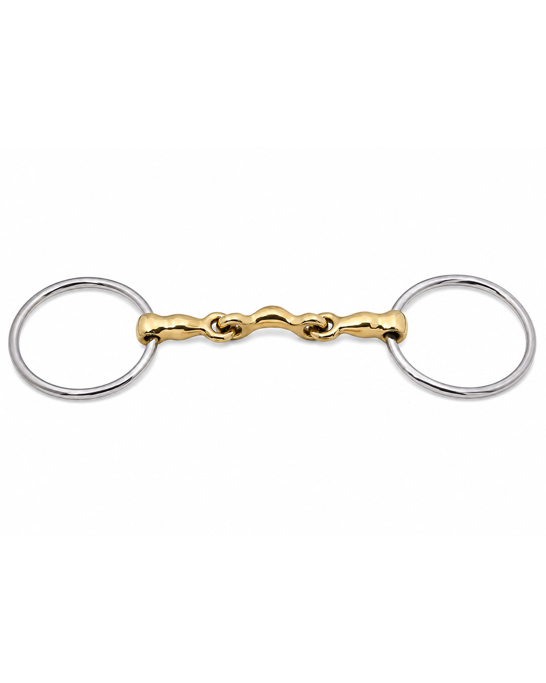Gold Jointed Loose Ring Snaffle Horse Bit