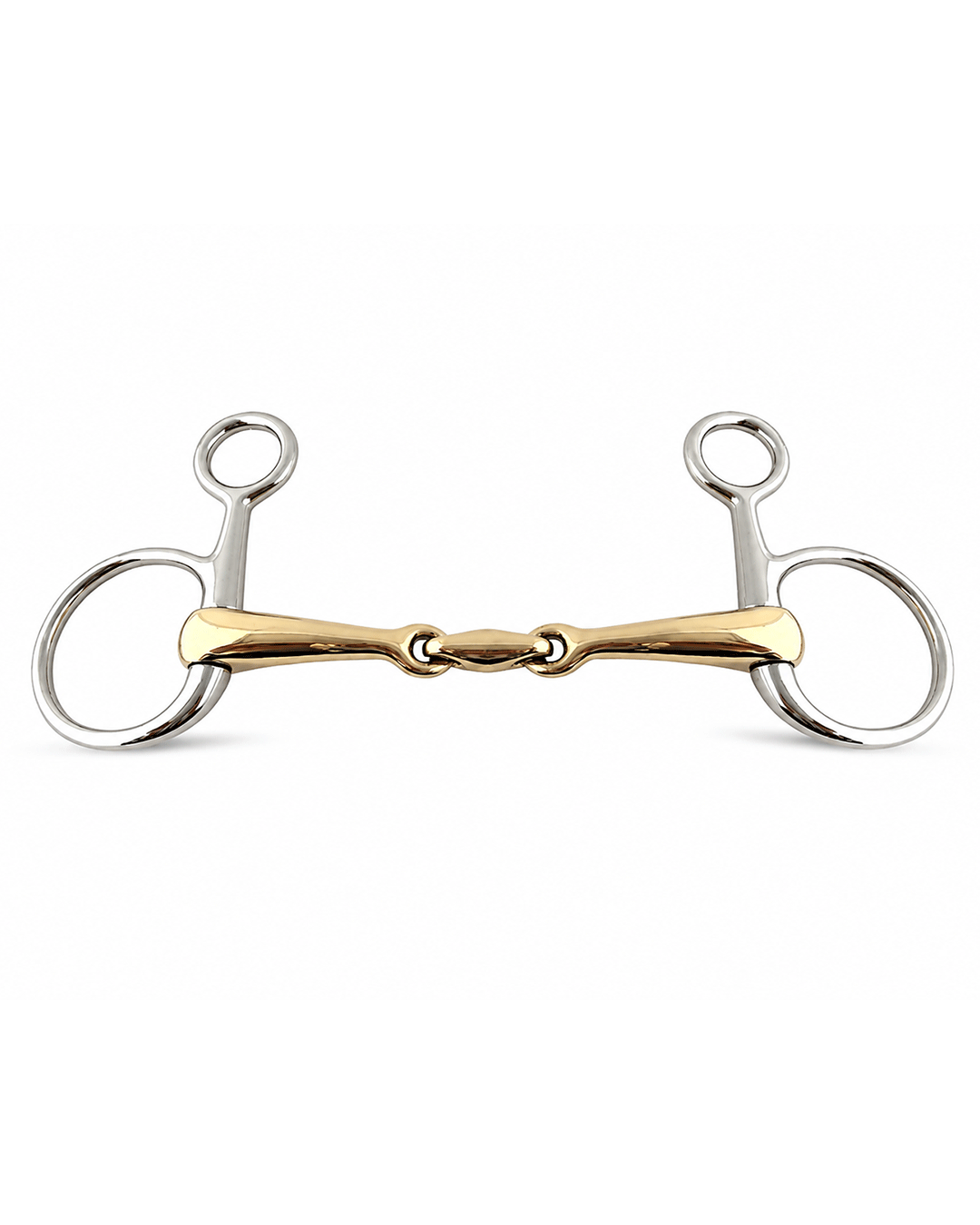 Gold Jointed Short Shank Horse Bit for Western Riding