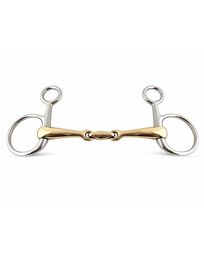 Gold Jointed Short Shank Horse Bit for Western Riding