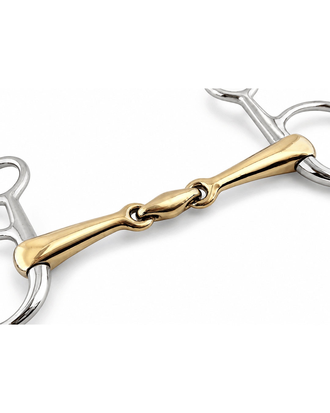 Gold Jointed Short Shank Horse Bit for Western Riding