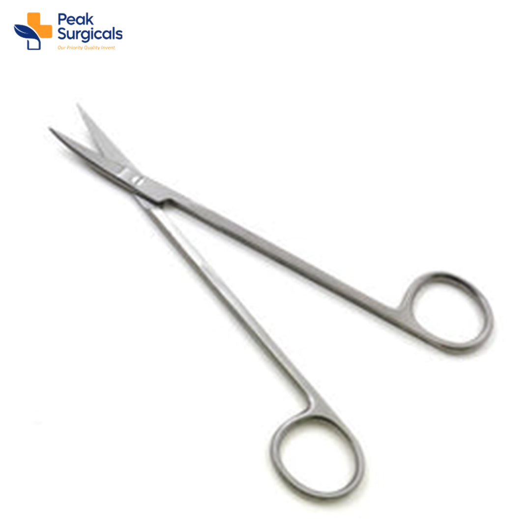 Kelly Dental Gum Scissors with 6 1/4in Curved or Straight Gingival Blades