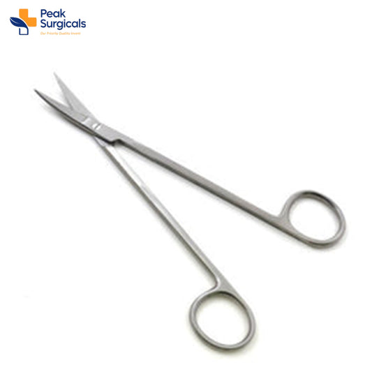 Kelly Dental Gum Scissors with 6 1/4in Curved or Straight Gingival Blades