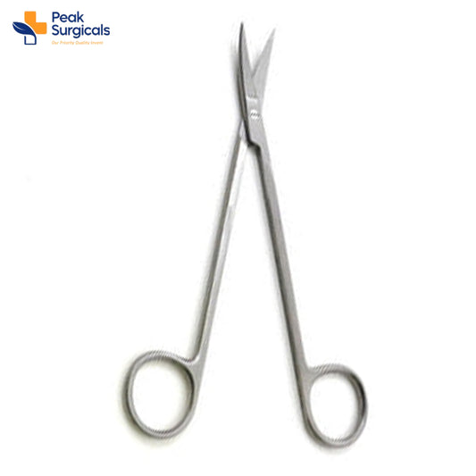 Kelly Dental Gum Scissors with 6 1/4in Curved or Straight Gingival Blades