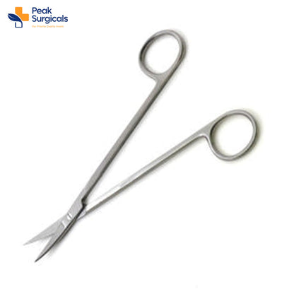 Kelly Dental Gum Scissors with 6 1/4in Curved or Straight Gingival Blades