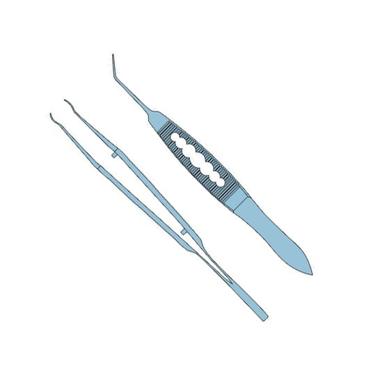 Lens Implantation Forceps 108mm Titanium Smooth Tip Ophthalmic Instrument