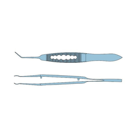 Lens Implantation Forceps 108mm Titanium Smooth Tip Ophthalmic Instrument