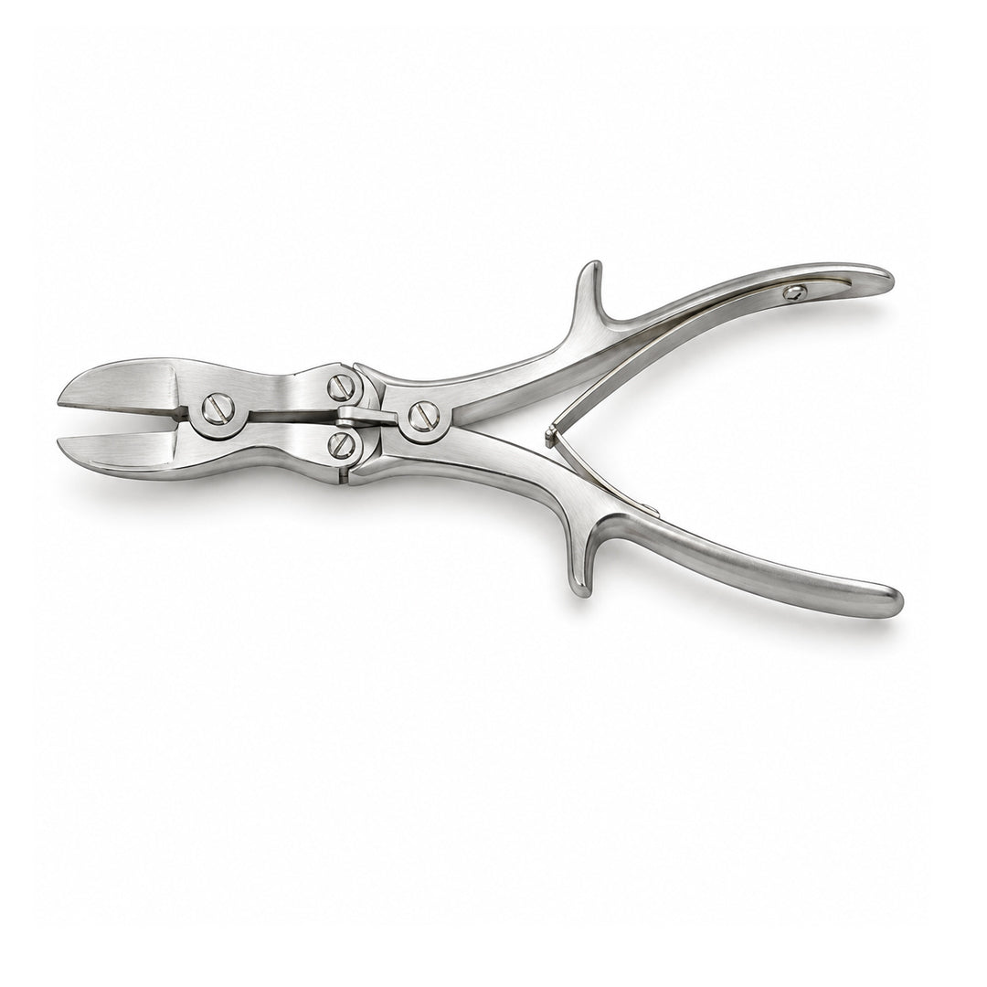Liston-Stille double-action bone cutting forceps with spring handles and stainless-steel jaws
