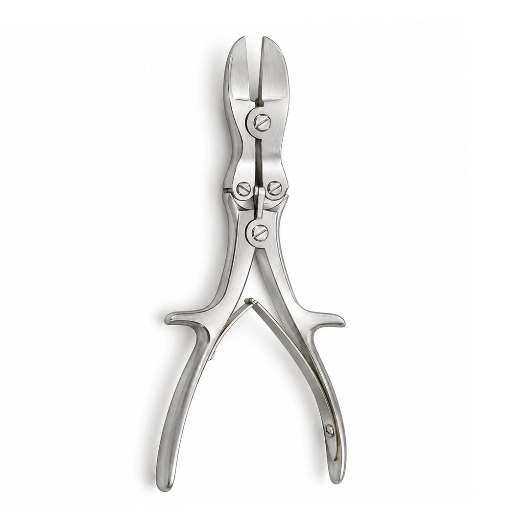 Liston-Stille double-action bone cutting forceps with spring handles and stainless-steel jaws
