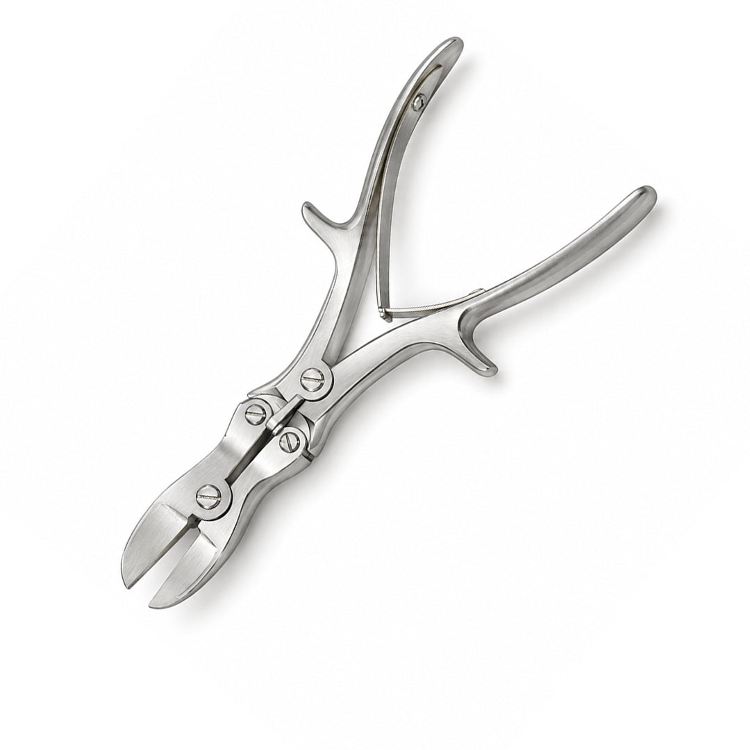 Liston-Stille double-action bone cutting forceps with spring handles and stainless-steel jaws
