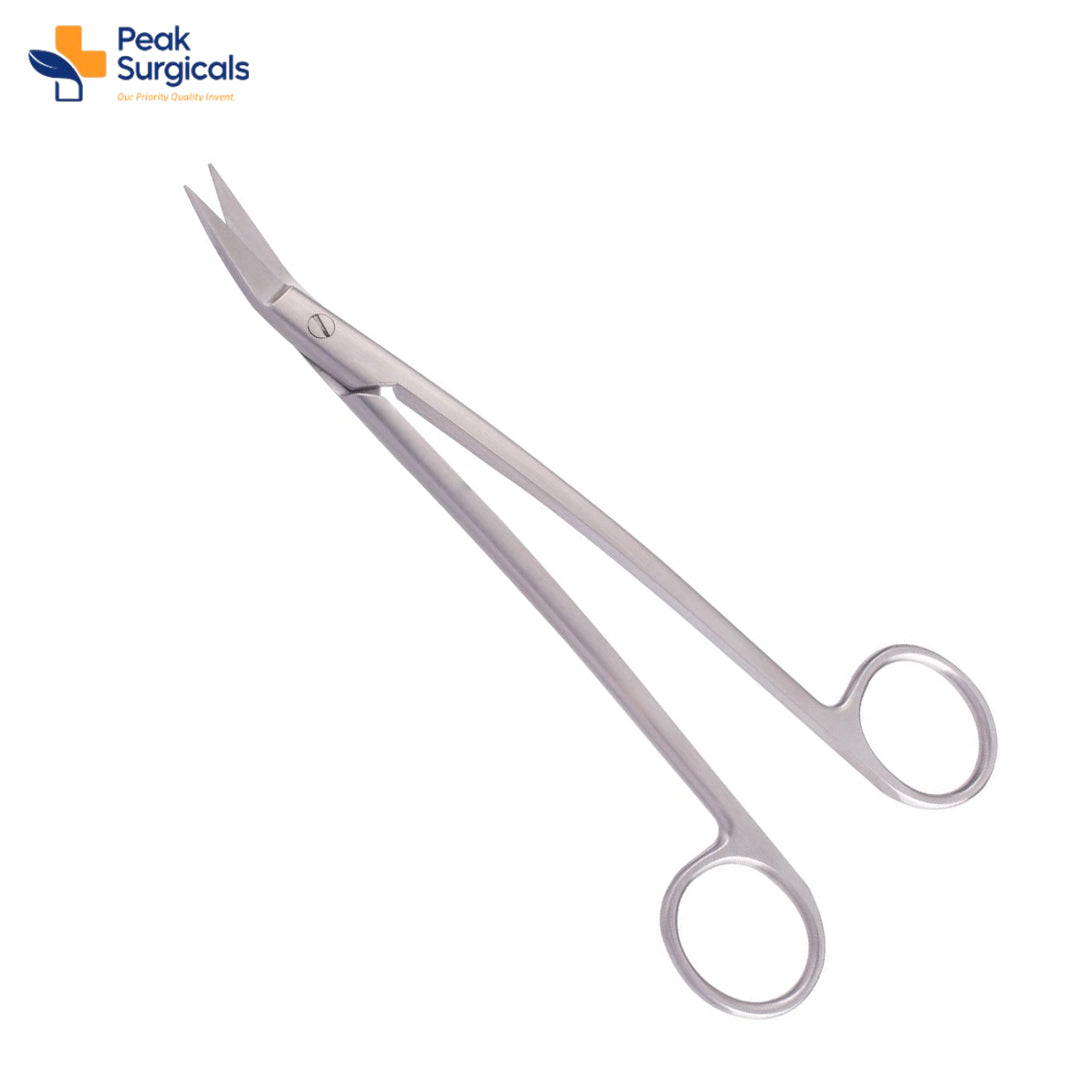 Locklin Gum Scissors with 6 1/4in Serrated Blade for Gingival Cutting
