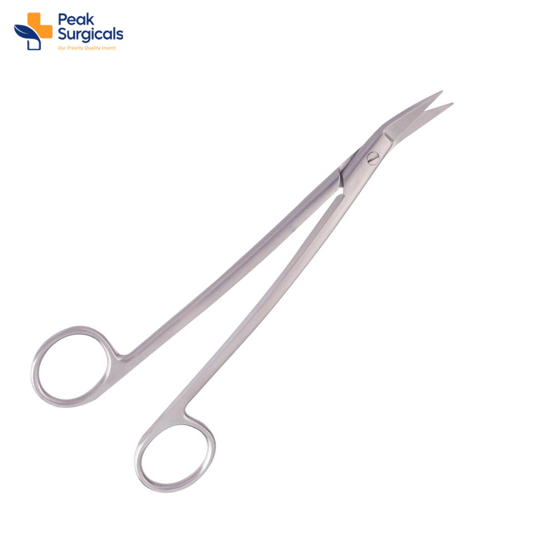 Locklin Gum Scissors with 6 1/4in Serrated Blade for Gingival Cutting