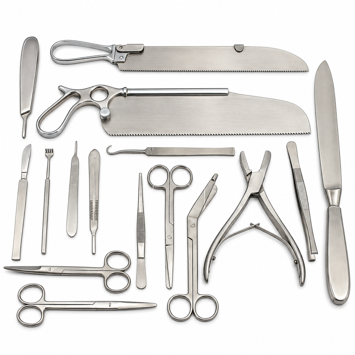 Post Mortem Instruments Set High Quality Stainless Steel