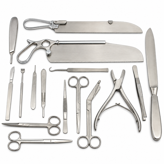Post Mortem Instruments Set High Quality Stainless Steel