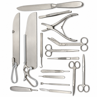 Post Mortem Instruments Set – Stainless Steel