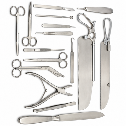 Post Mortem Instruments Set – Stainless Steel