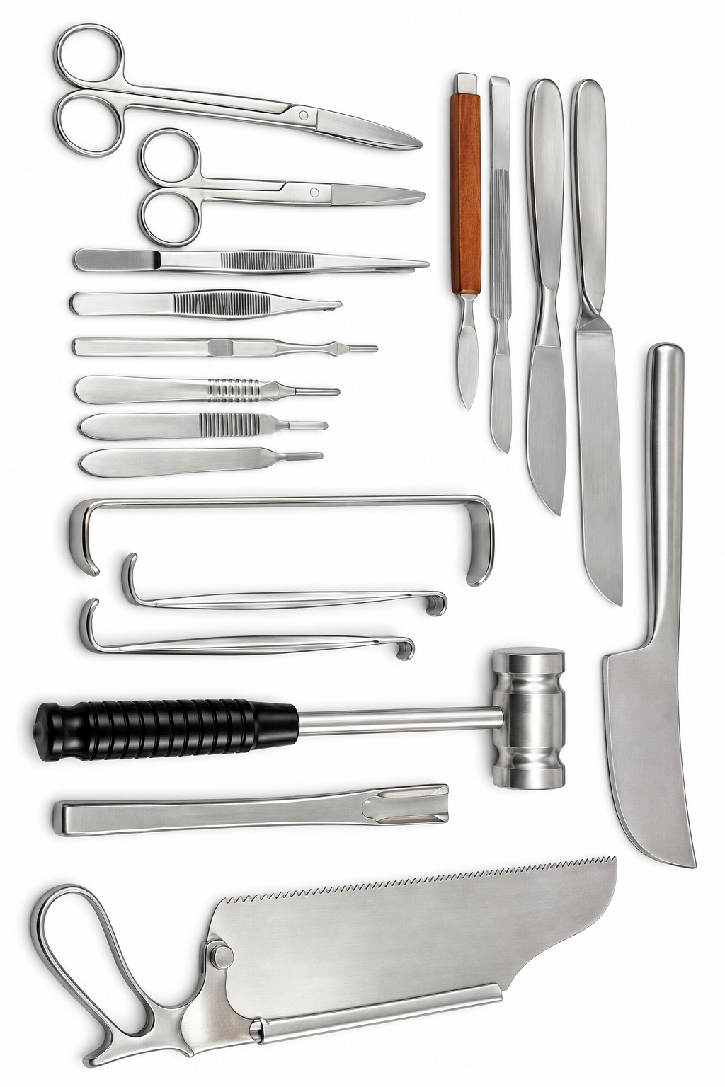 Post Mortem Surgical Instruments Set – 17 Pcs