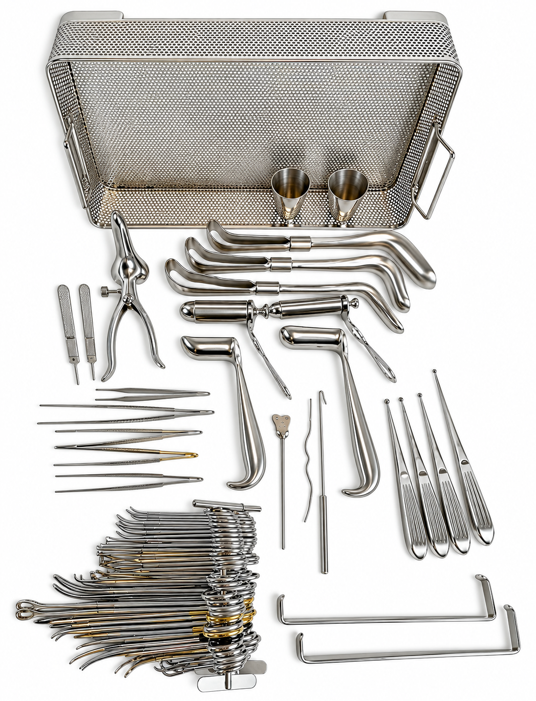 Proctology 45-Piece Rectal Instrument Set with Tray