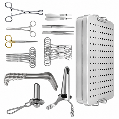 Proctology Rectal Surgery Kit / Steel Box