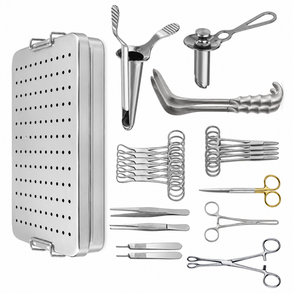 Proctology Rectal Surgery Kit / Steel Box