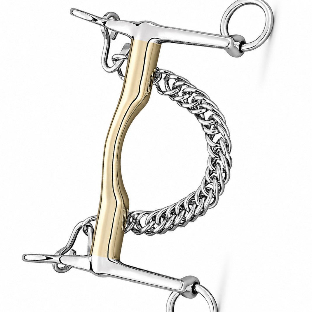 Sensogan Weymouth Curb Bit with Low Port & Curb Chain