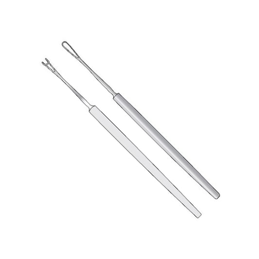 Snellens Vectis 14cm – Blunt Long Loop Straight Ophthalmic Instrument