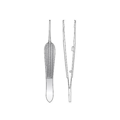 St Martins Corneal Suturing Forceps 89mm – 1-2 Teeth Precision Forceps