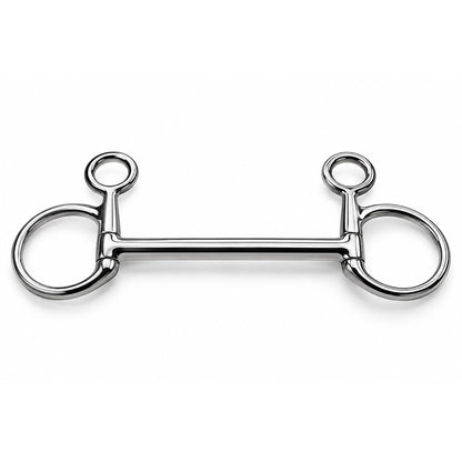 Straight Bar Baucher Horse Bit – Stainless Steel Hanging Cheek