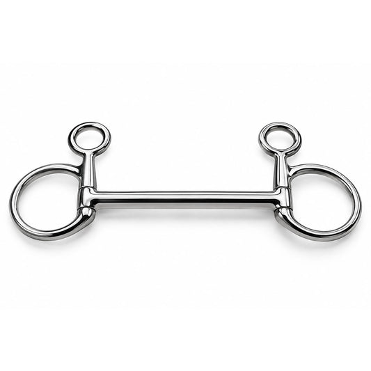 Straight Bar Baucher Horse Bit – Stainless Steel Hanging Cheek