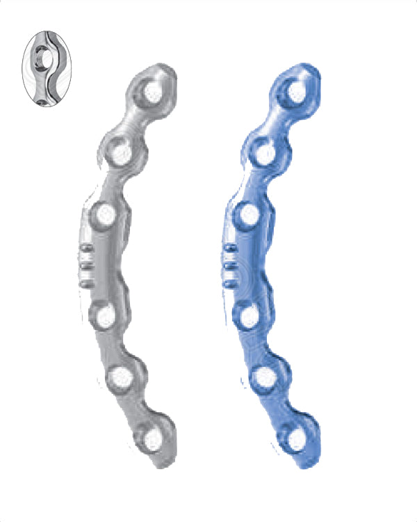 Symphyseal Plate 3.5 With Coaxial Holes And 2 DCP