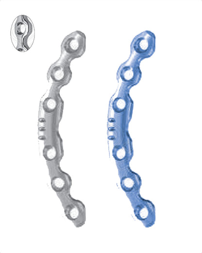 Symphyseal Plate 3.5 With Coaxial Holes And 2 DCP